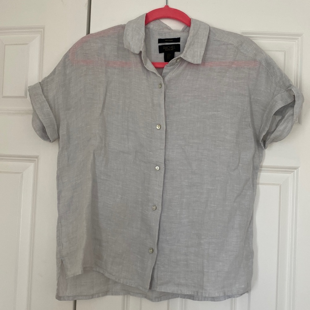 Linen camp shirt.